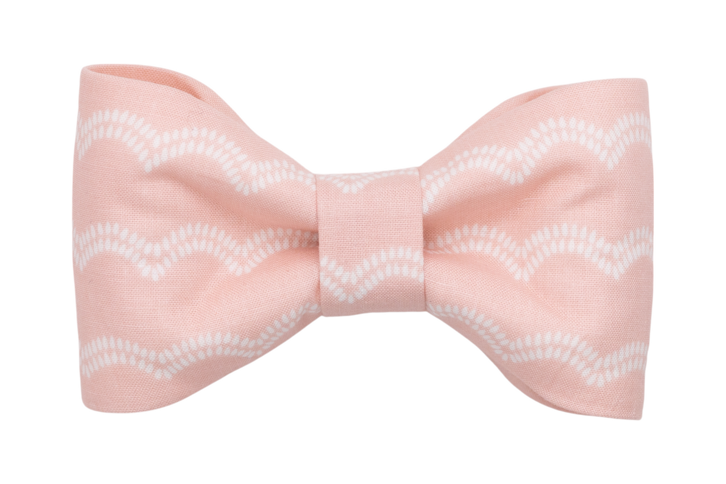 Blush Waves Dog Bow Tie - Crew LaLa