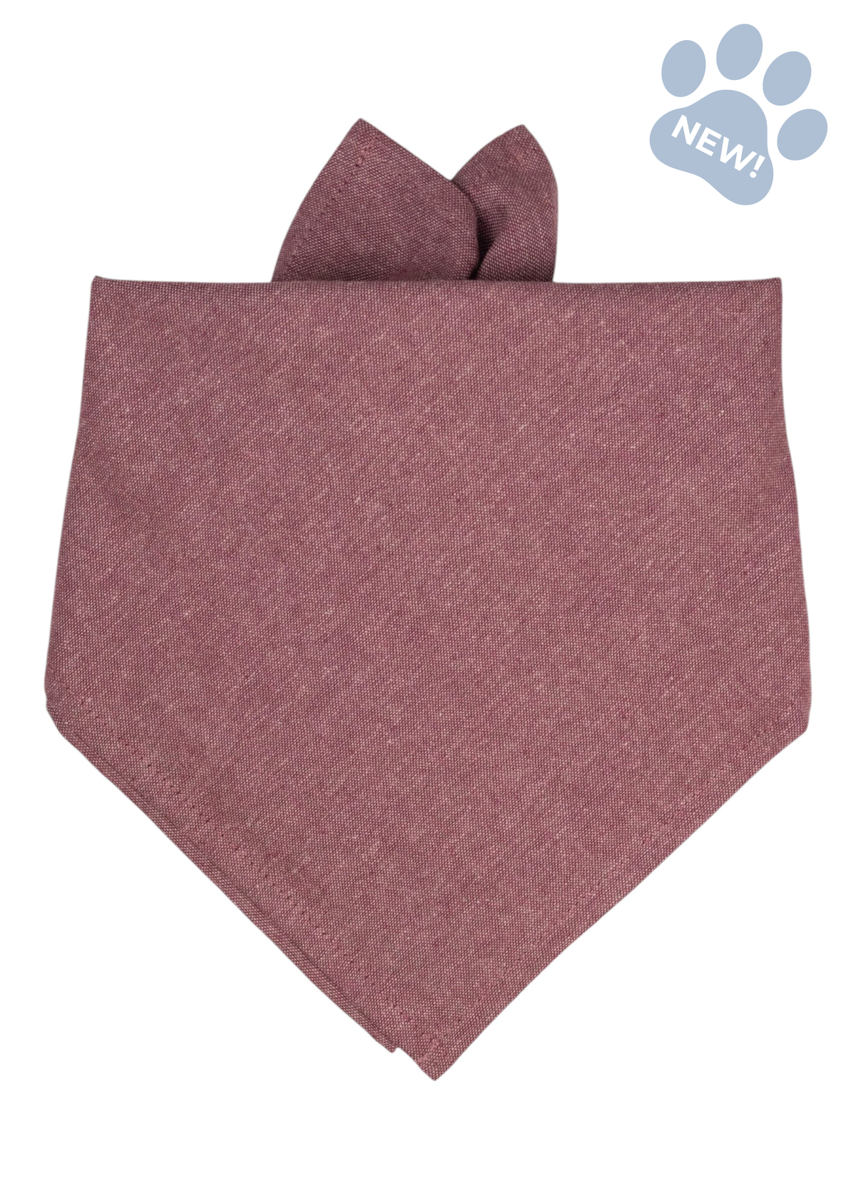 Merlot Linen Dog Bandana