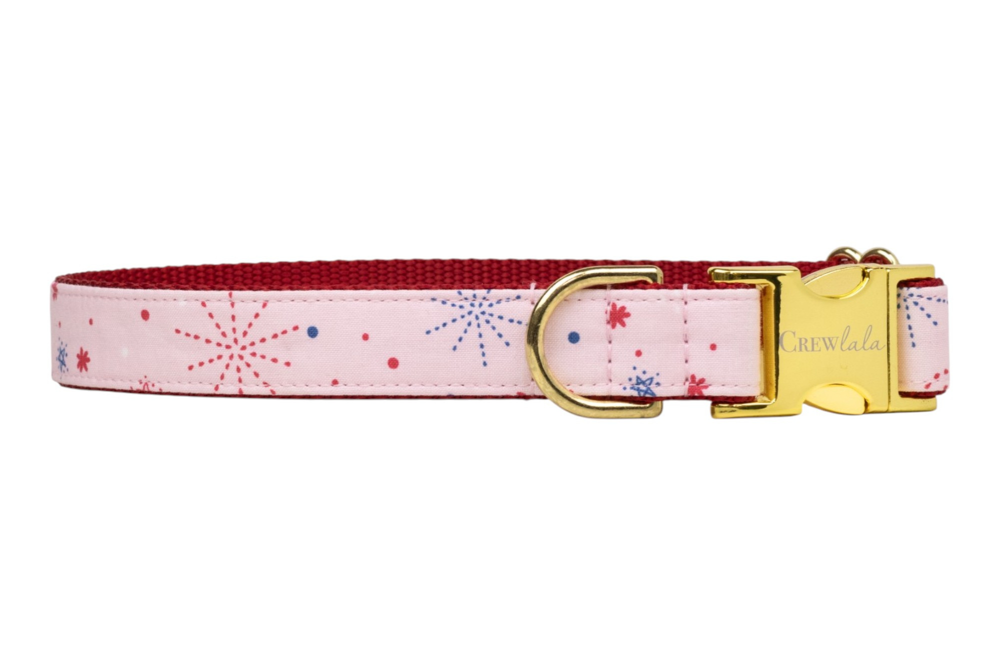 Pink Fireworks Dog Collar
