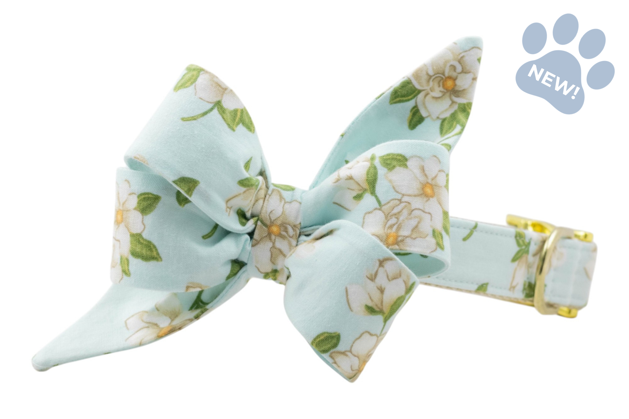 Sky Magnolia Belle Bow Collar - Crew LaLa