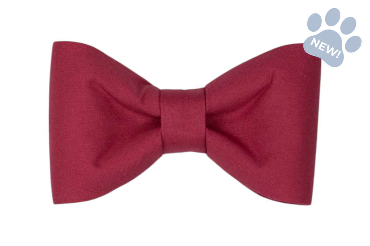 Deep Rose Bow Tie