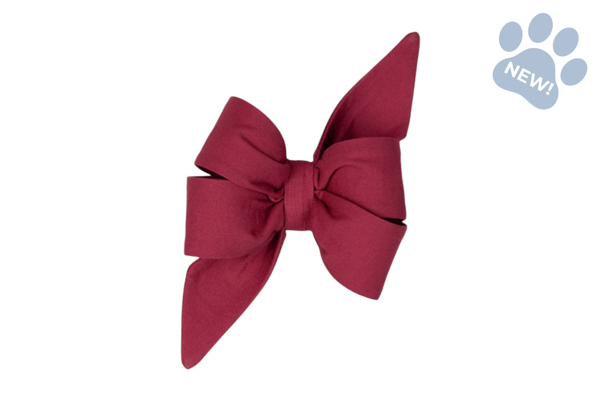 Deep Rose Belle Bow