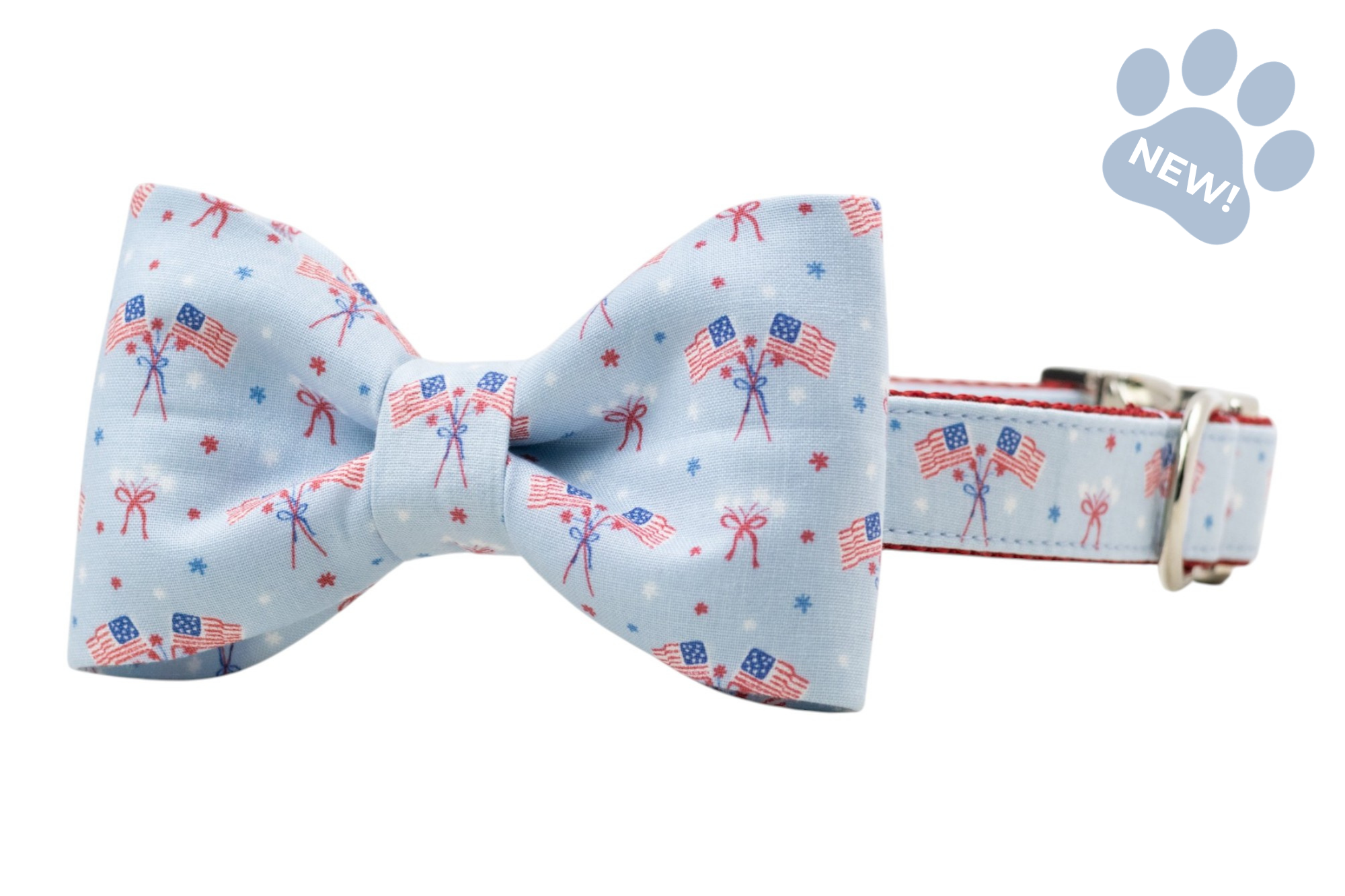 Patriotic Bow Tie Collar - Crew LaLa