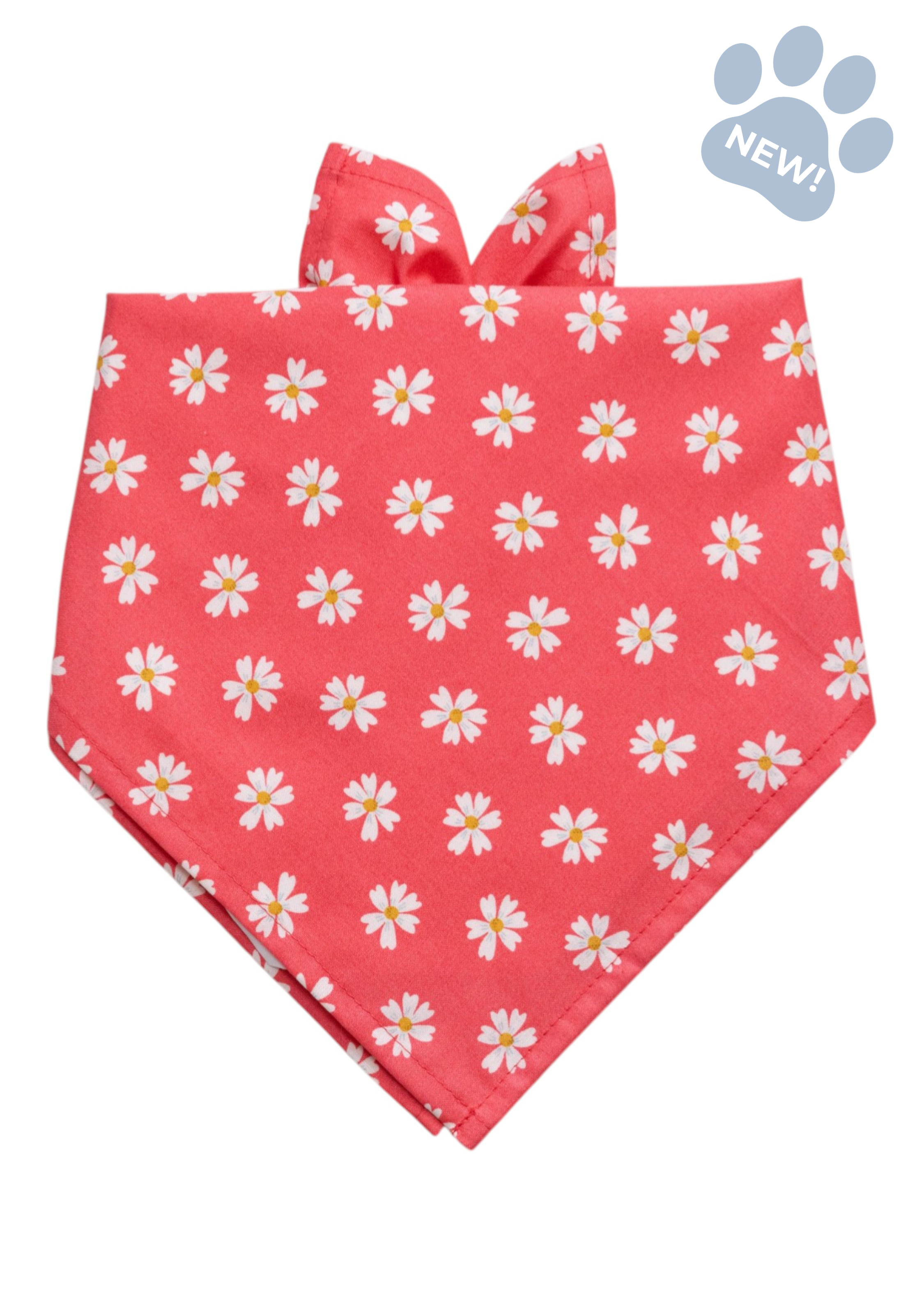 Coral Daisies Dog Bandana - Crew LaLa