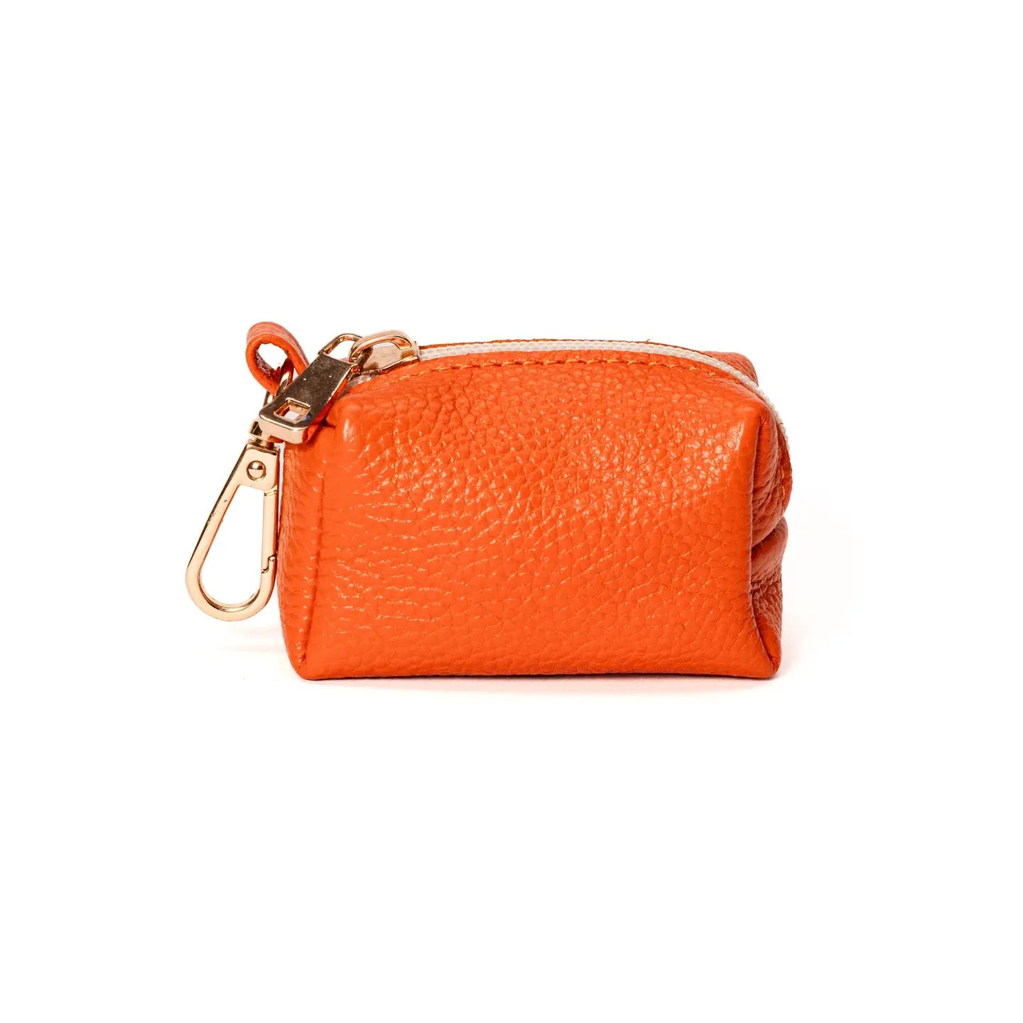 Leather Waste Bag Holder-Mandarin