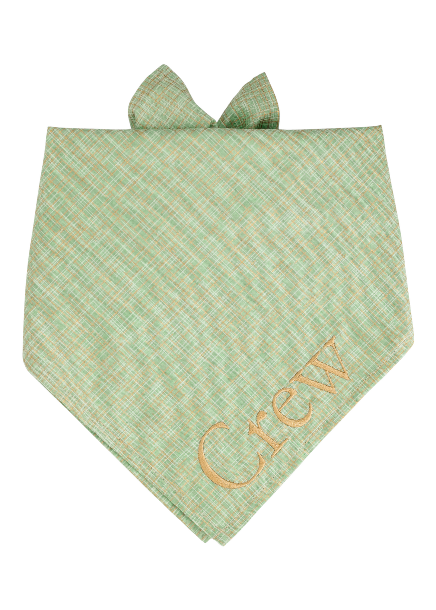 Jadeite Green Dog Bandana - Crew LaLa