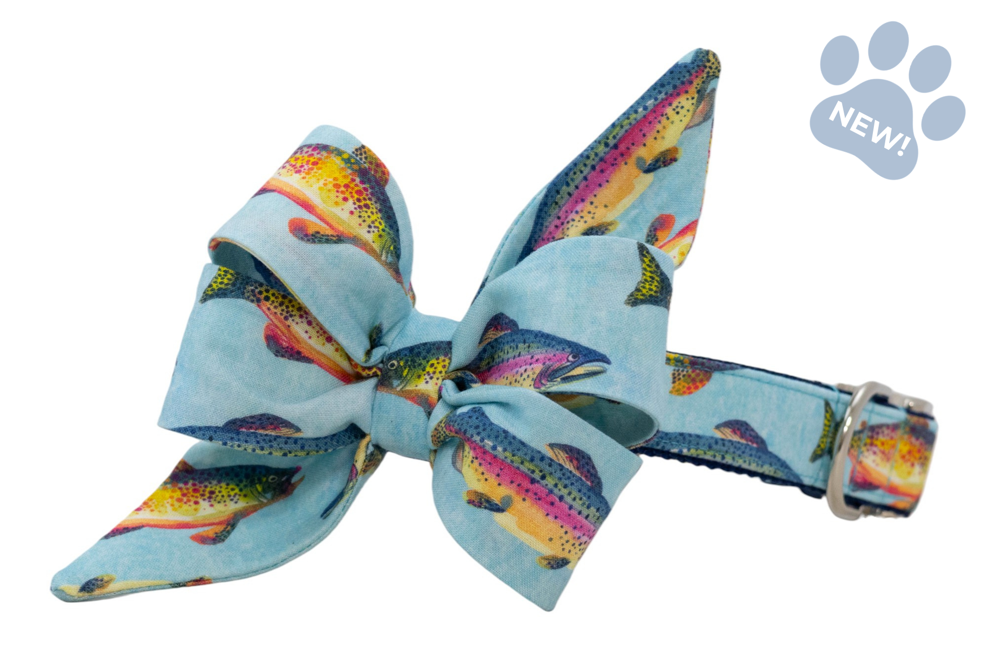 Colorful Catch Belle Bow Collar - Crew LaLa