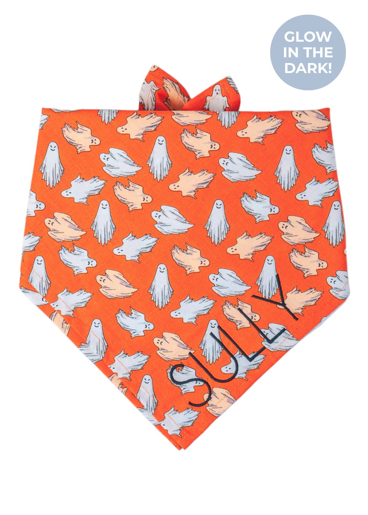 Ghostly Ghouls Dog Bandana- Glows in the dark!