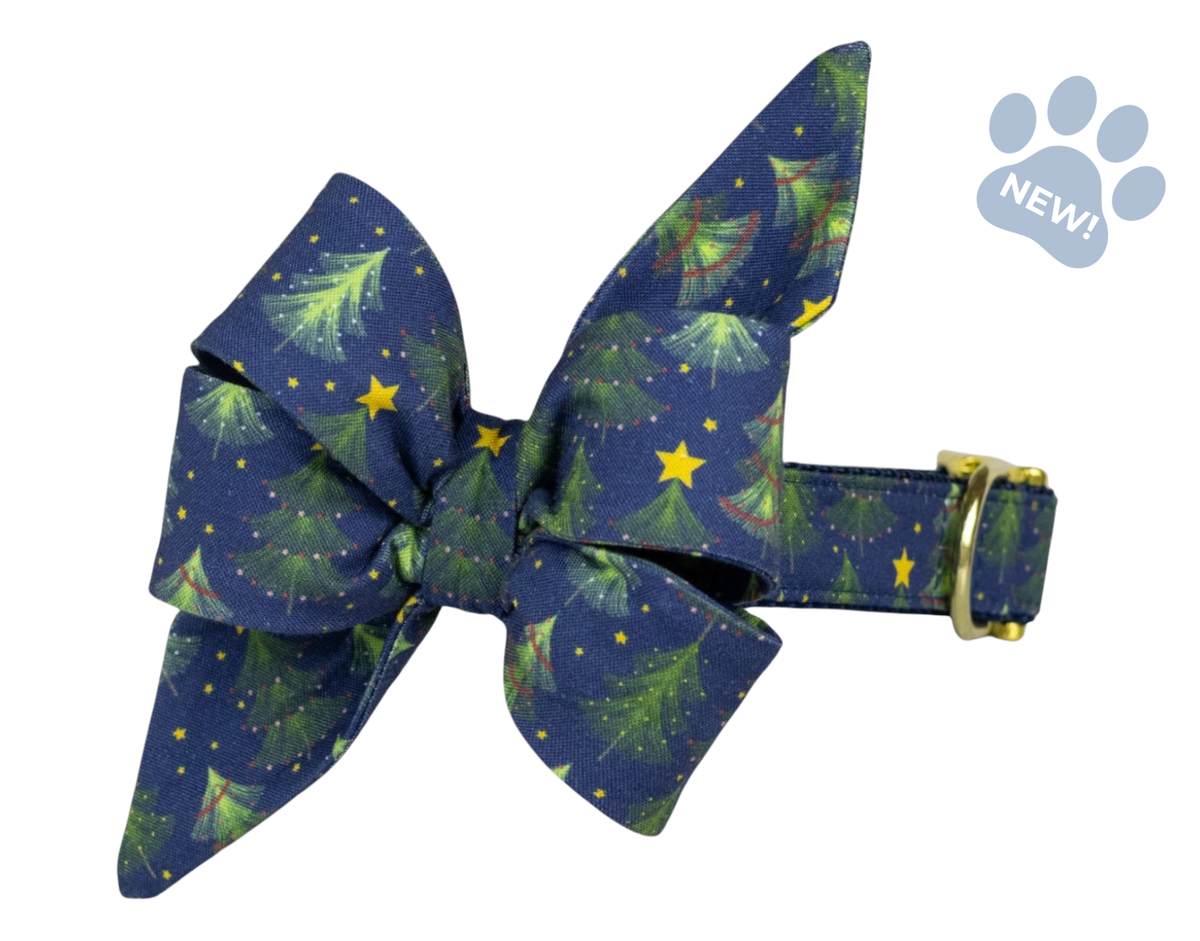 Festive Forest Belle Bow Collar