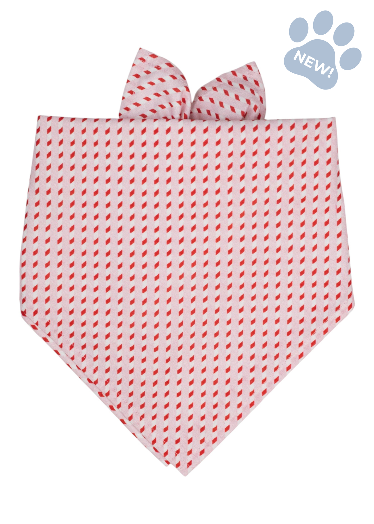 Pink Candy Cane Stripe Bandana