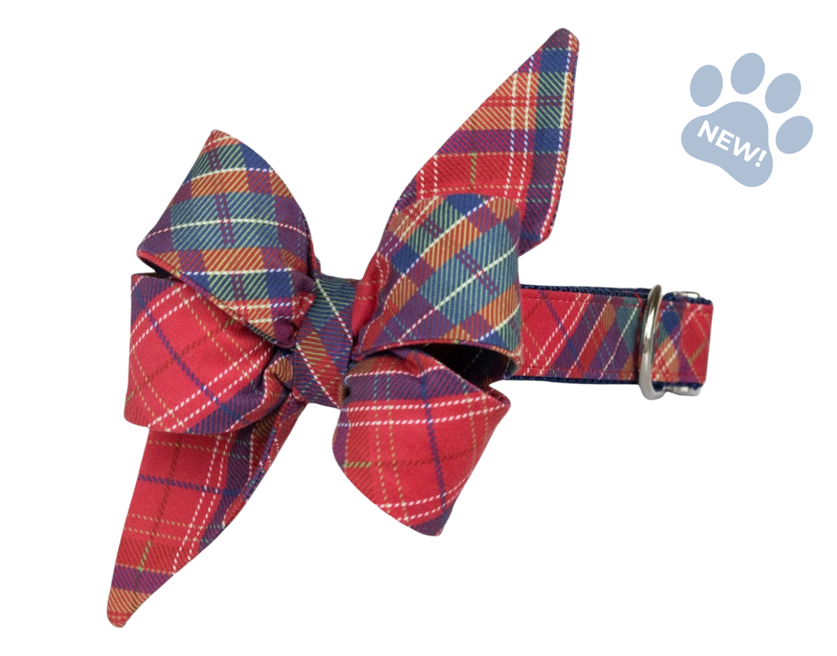 McCallister Plaid Belle Bow Collar