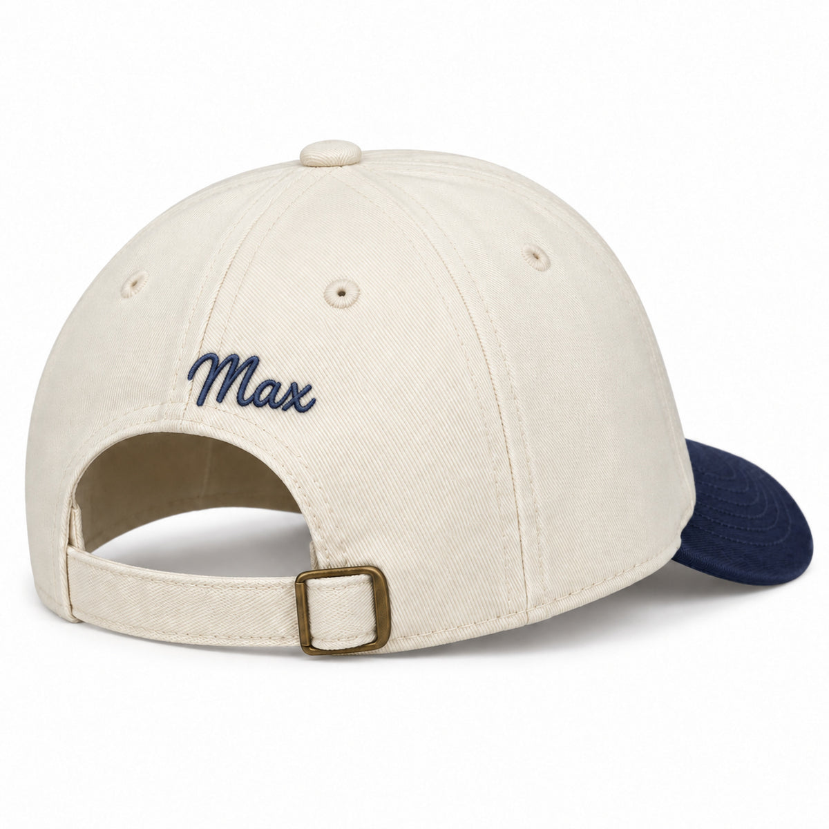 Navy Dog Mom Social Club Hat – back with Max embroidery