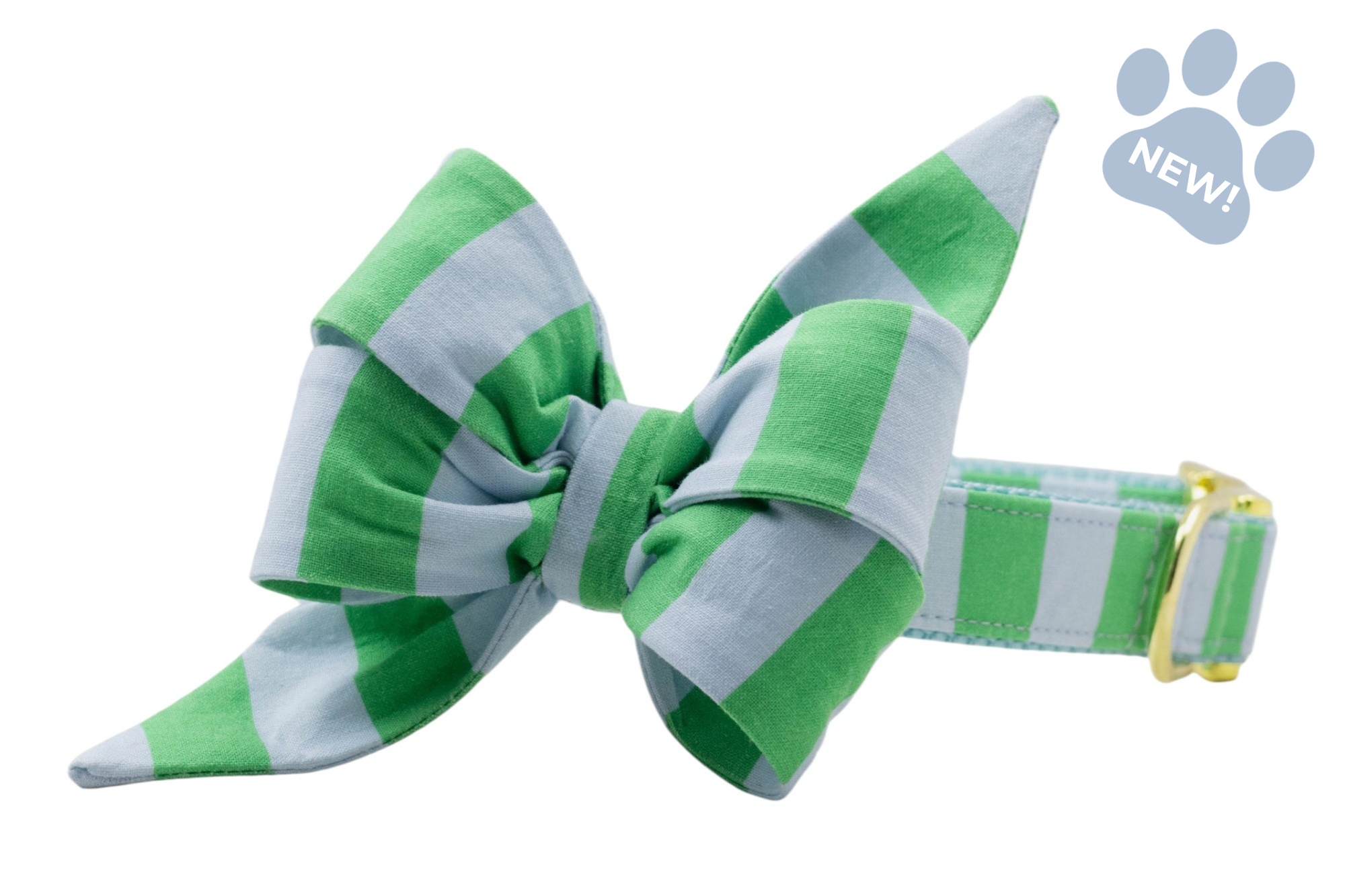 Cabana Stripes Belle Bow Collar - Crew LaLa