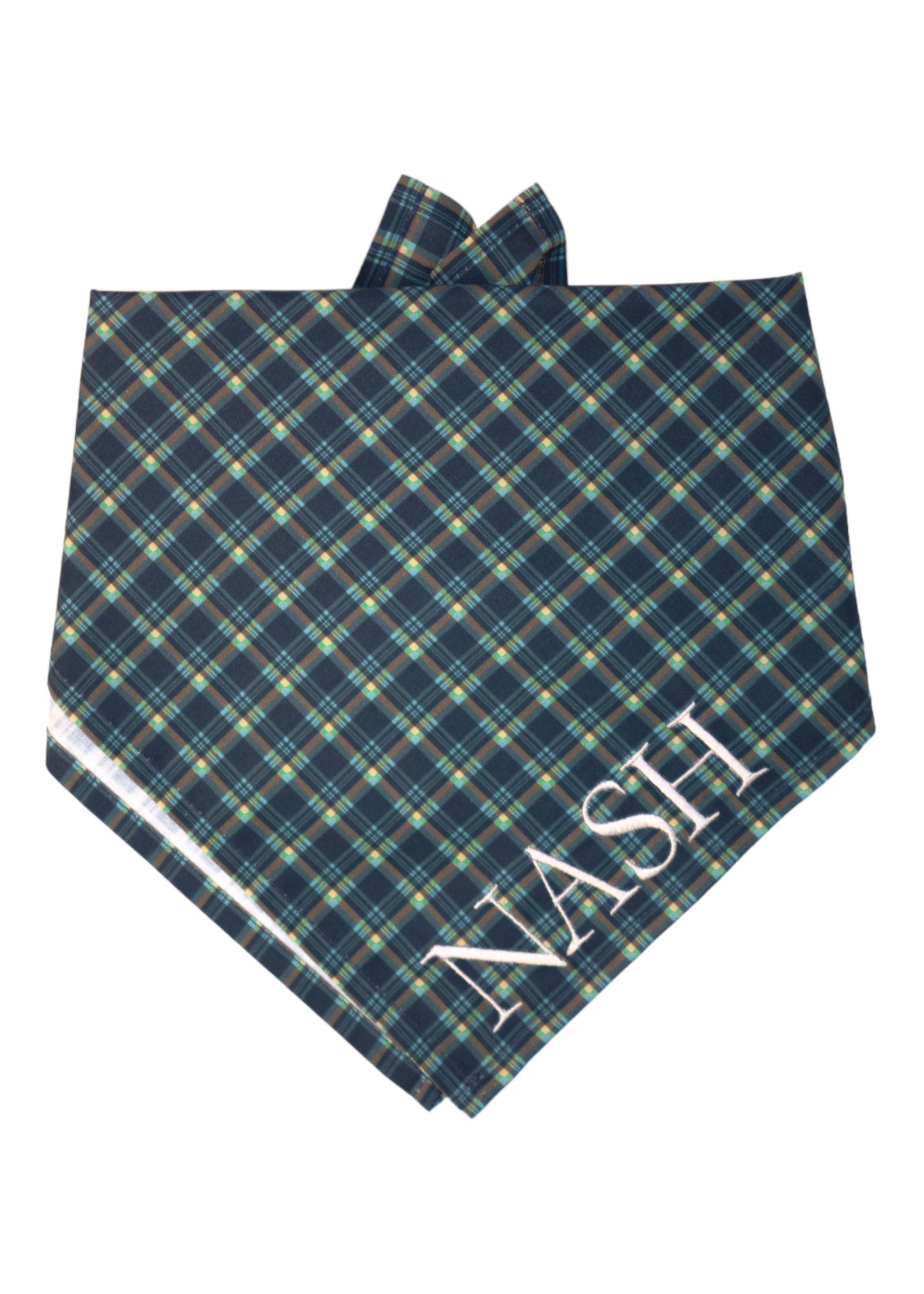 Cypress Plaid Dog Bandana - Crew LaLa