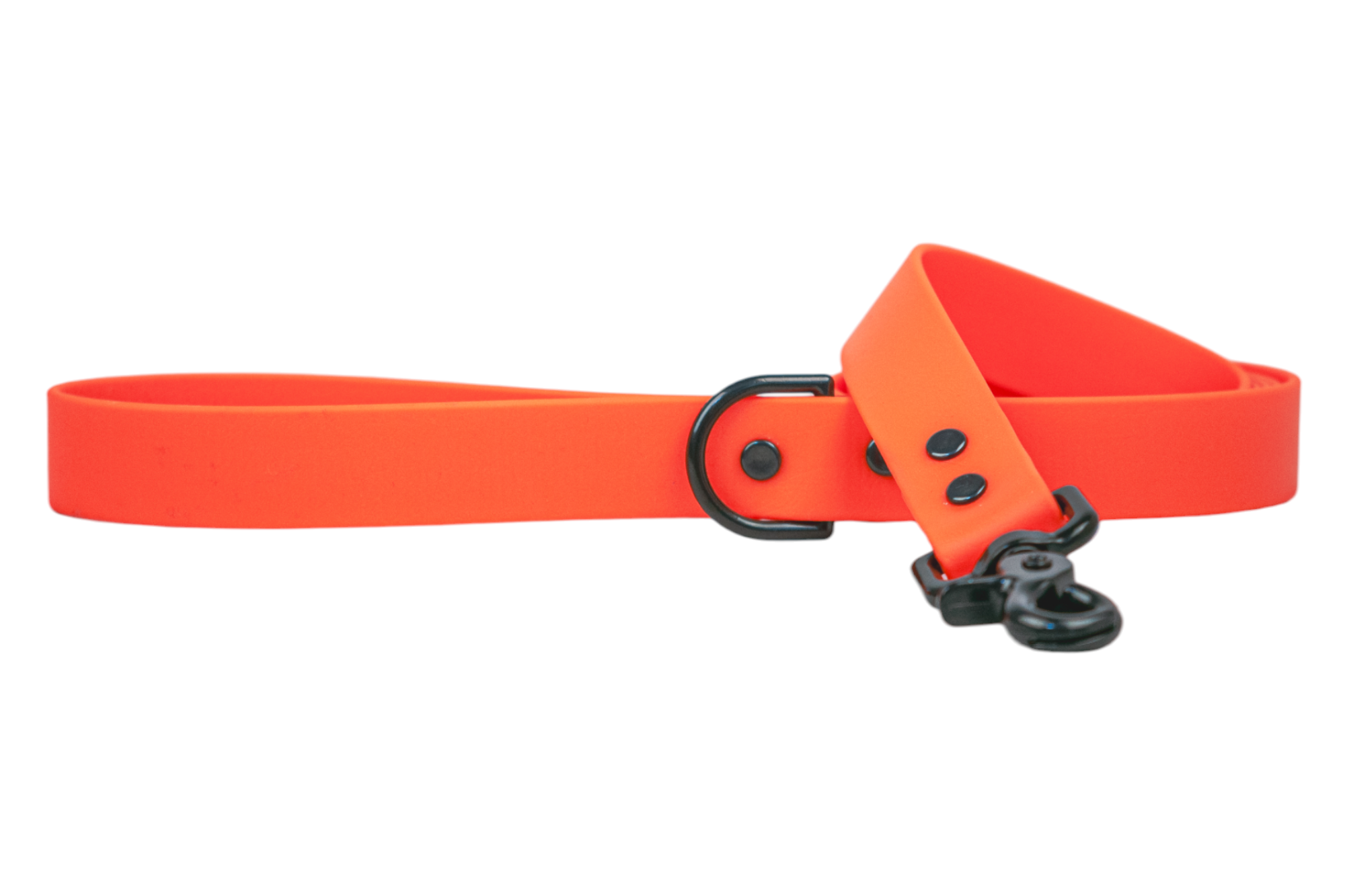 Orange Biothane 5' Leash - Crew LaLa