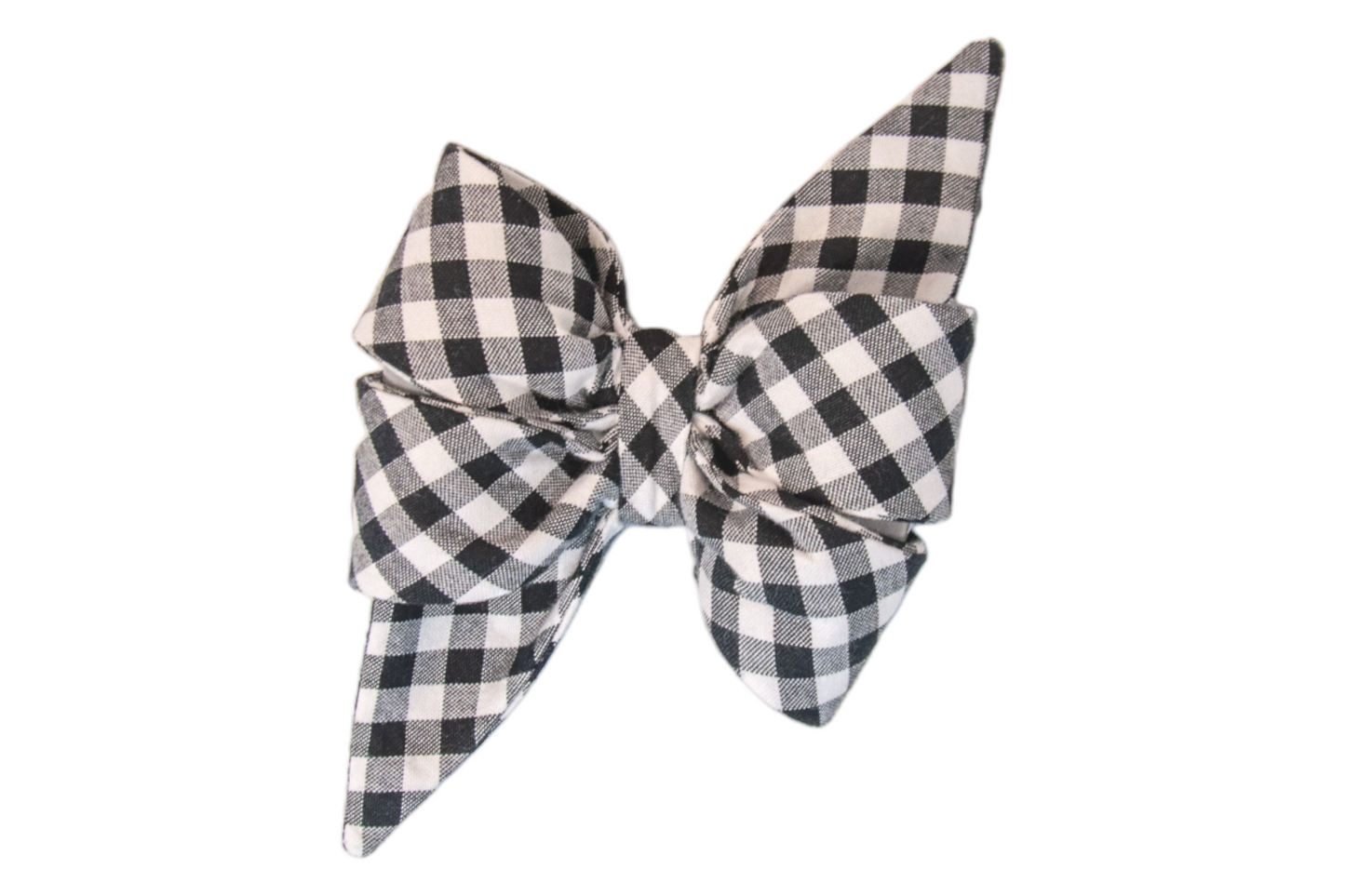 Black Picnic Plaid Belle Bow - Crew LaLa