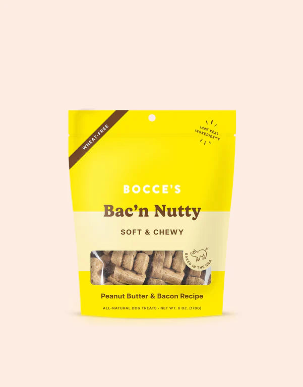 Bocce's "Bac'n Nutty" Soft & Chewy Dog Treats - Crew LaLa