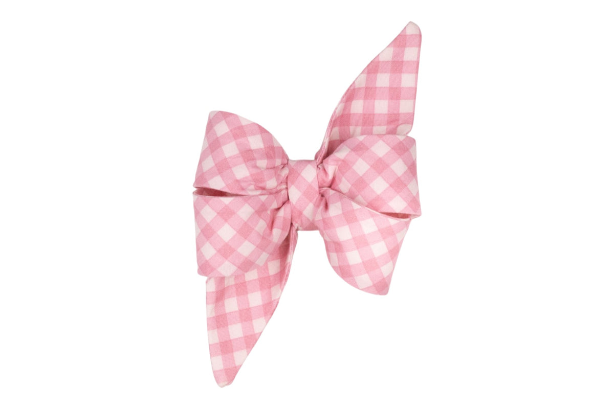 Blush and Bashful Picnic Plaid Belle Bow