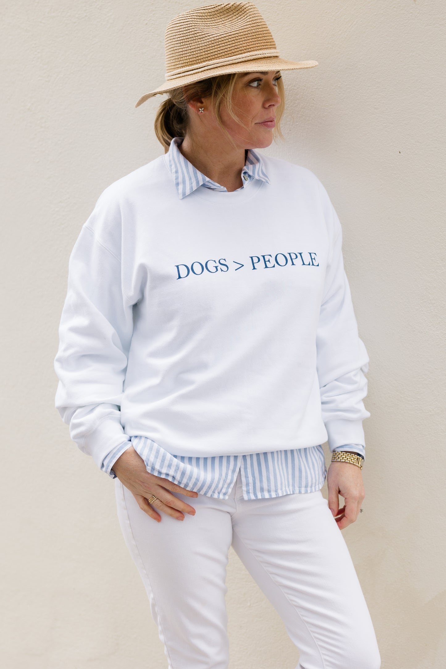 White Dogs > People Sweatshirt - Crew LaLa