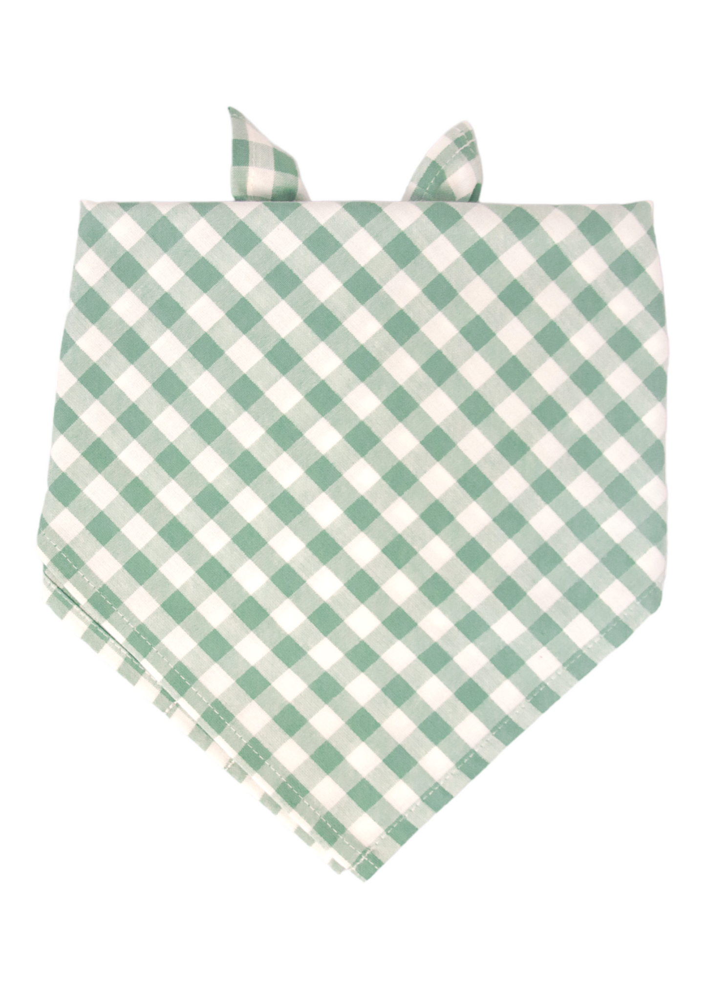 Sage Check Dog Bandana - Crew LaLa