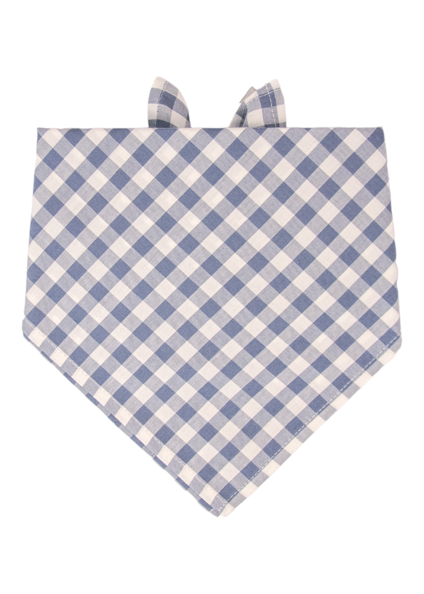 Slate Blue Check Dog Bandana - Crew LaLa