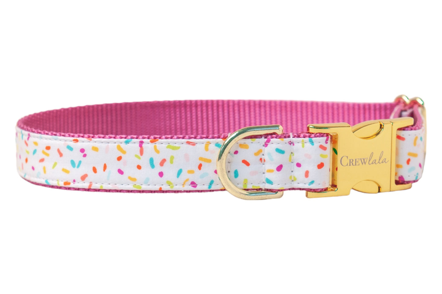 Birthday Sprinkles Belle Bow Dog Collar - Crew LaLa