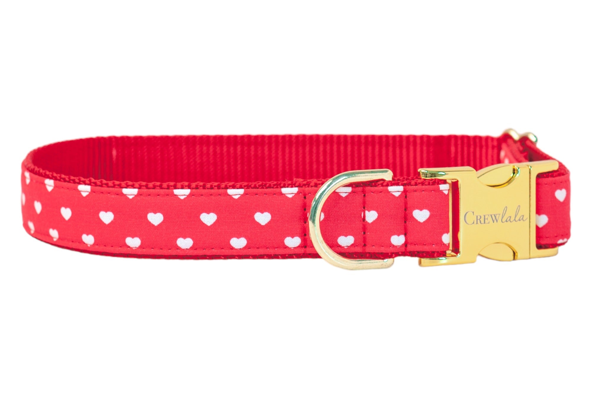Happy Hearts Belle Bow Dog Collar - Crew LaLa
