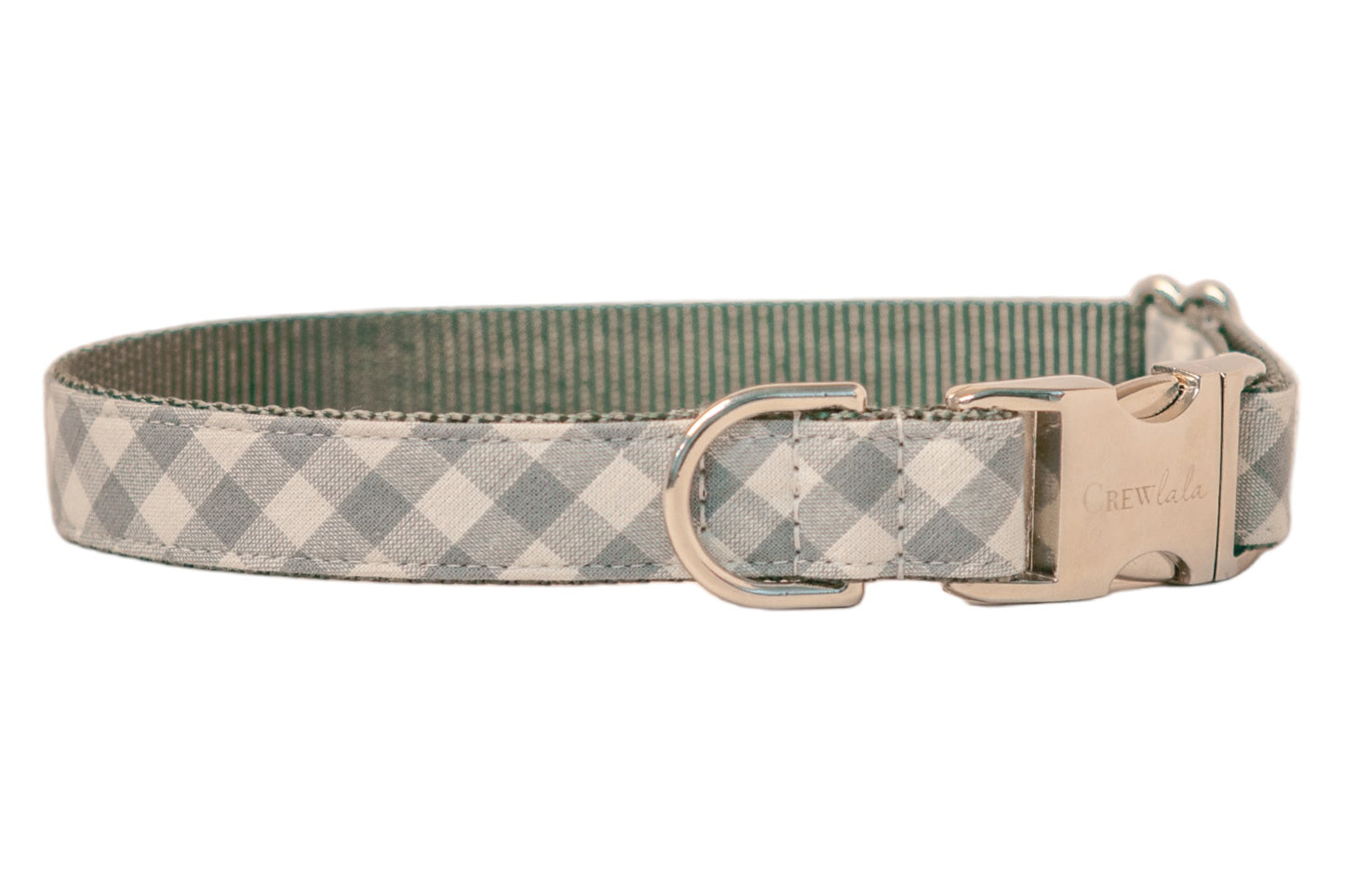 Sea Glass Plaid Dog Collar - Crew LaLa