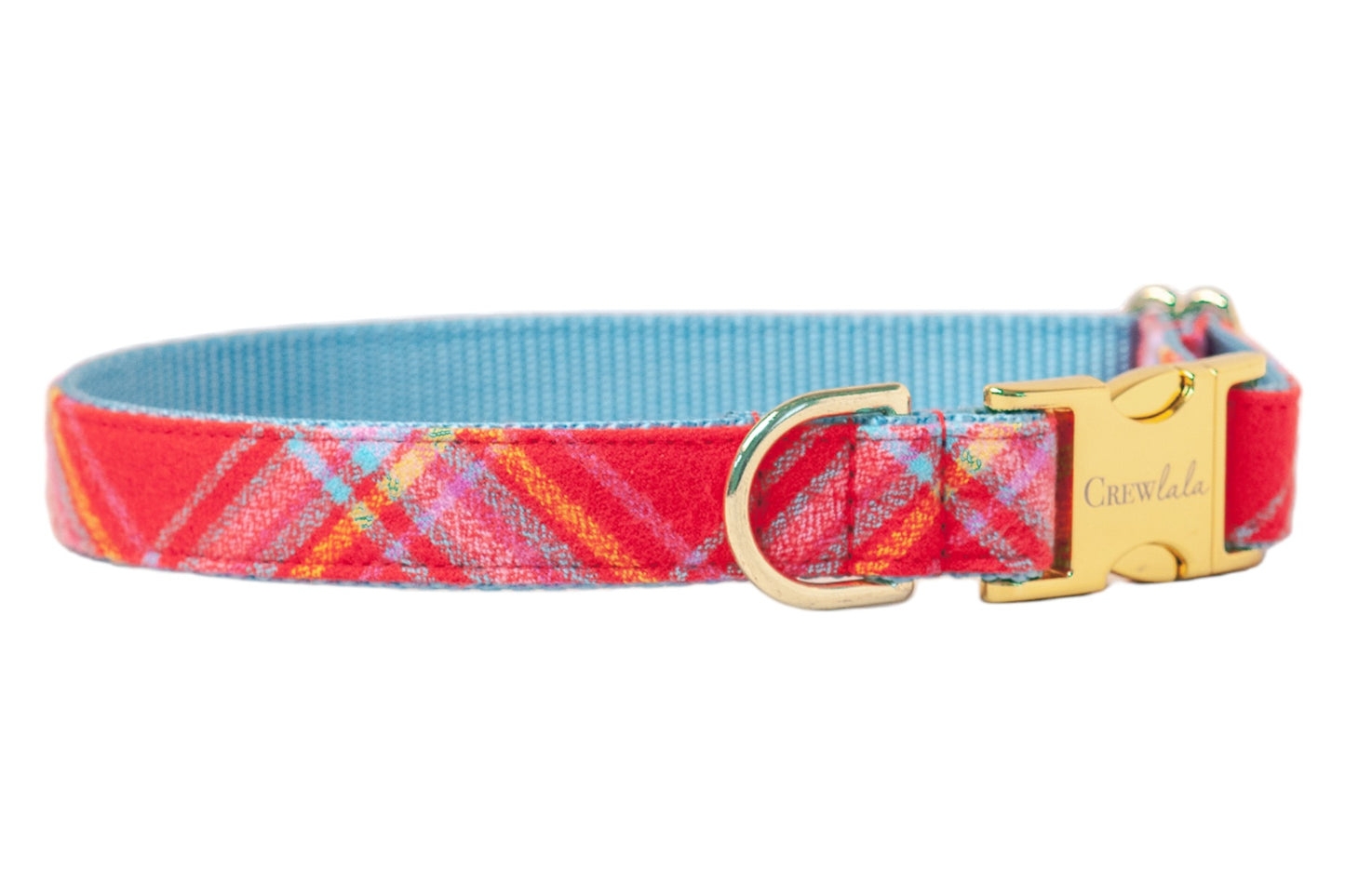 Big Sky Flannel Belle Bow Dog Collar - Crew LaLa