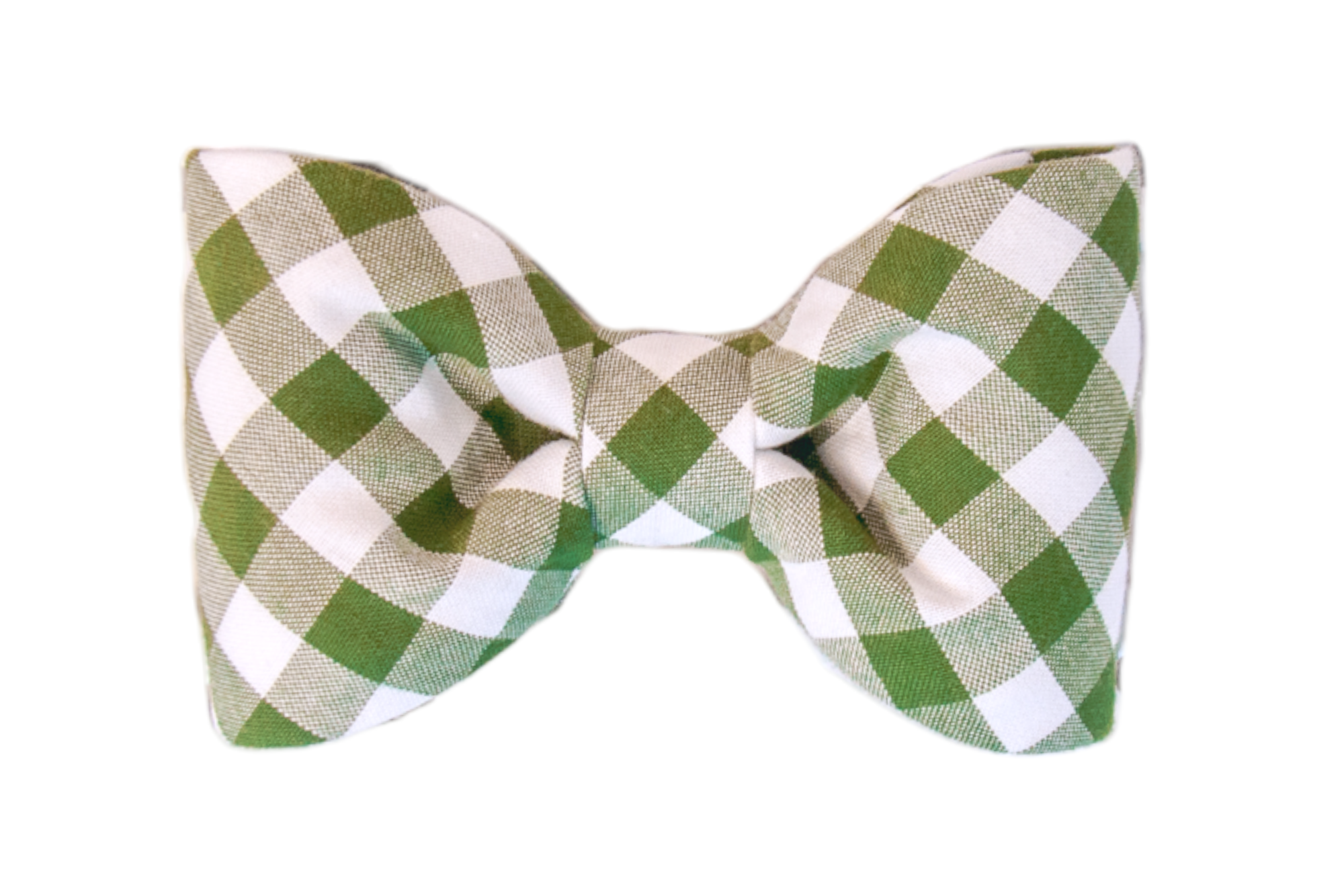 Ideal for garden parties or sunny strolls, this green and white checkered dog bow tie brings a touch of countryside elegance to your pet's style.