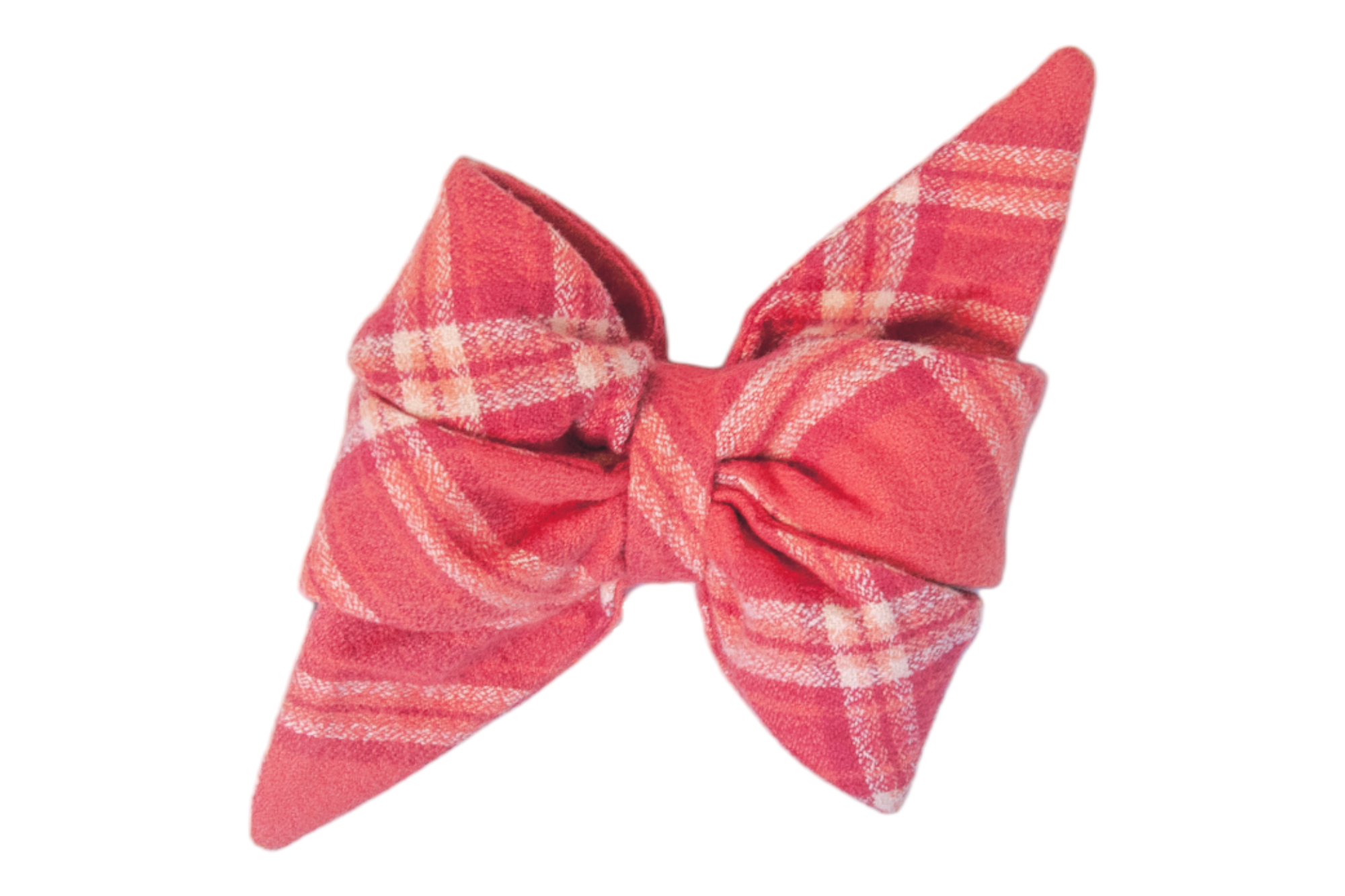 Turn heads at the dog park with this flannel belle bow in rosy pink plaid! With its structured shape and soft texture, it’s the perfect blend of comfort and cuteness.