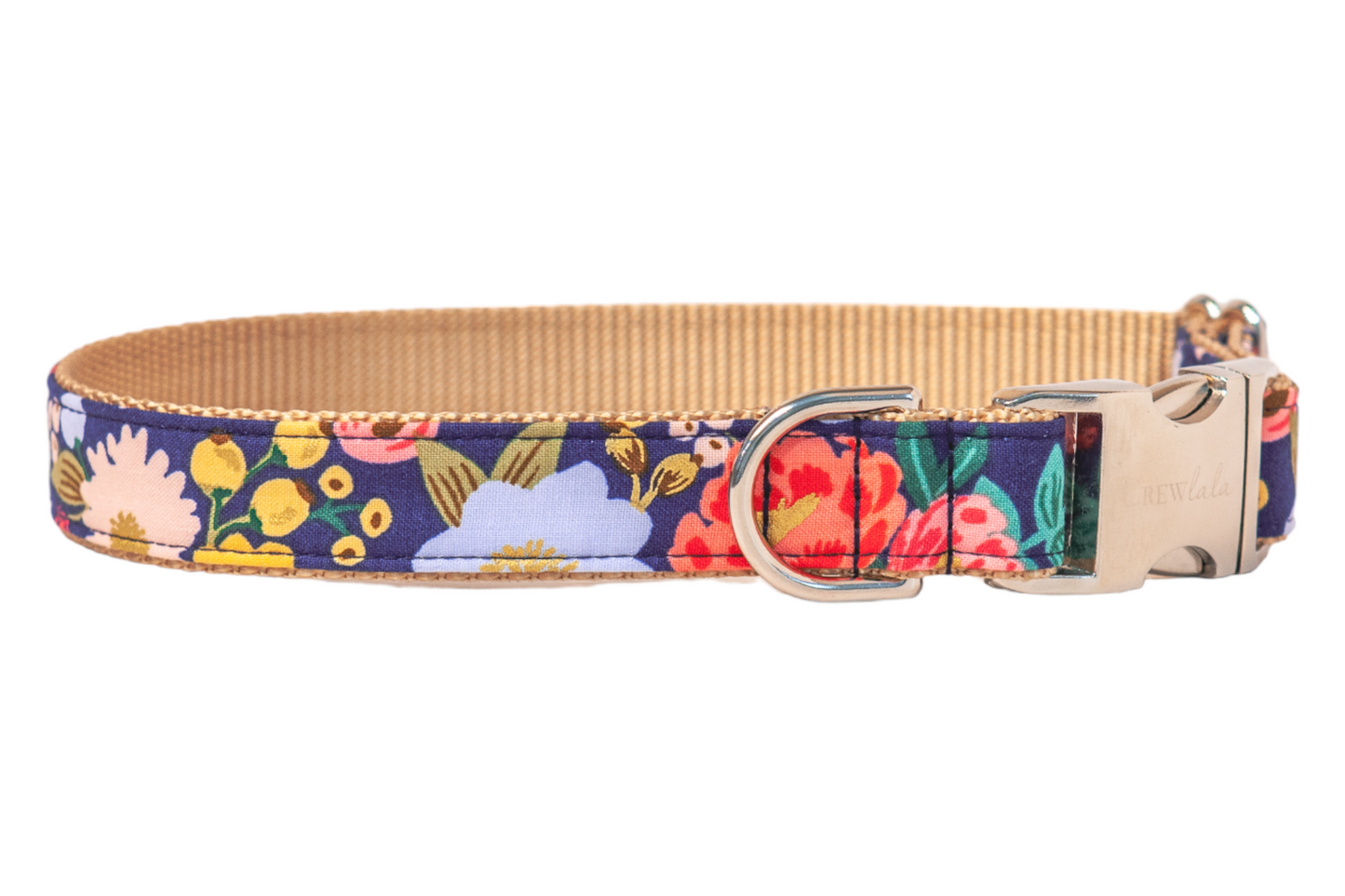 Midnight Floral Dog Collar - Crew LaLa