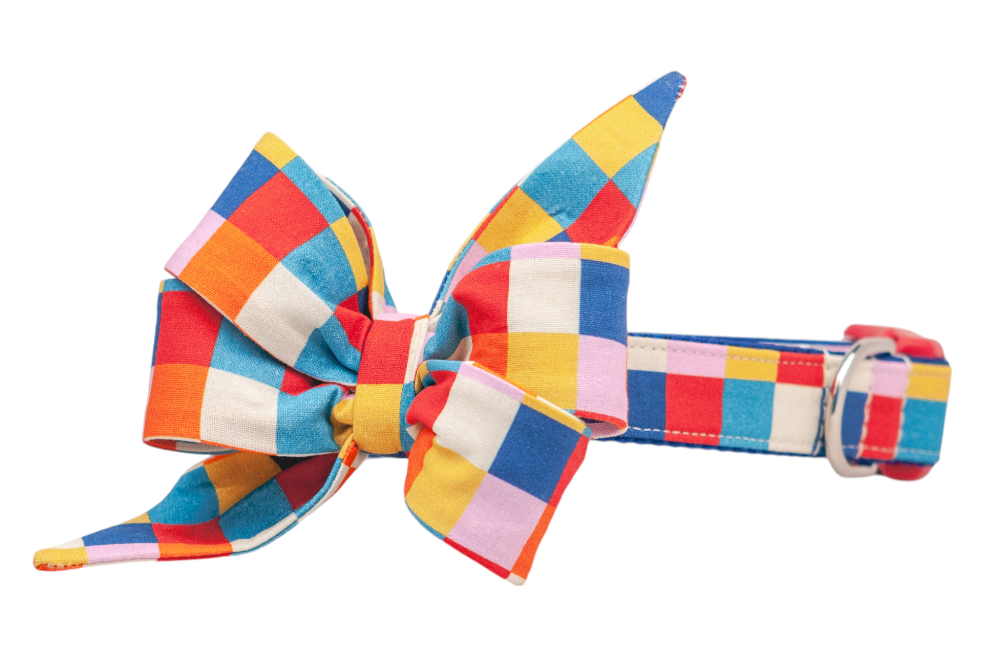 Block Party Belle Bow Dog Collar - Crew LaLa