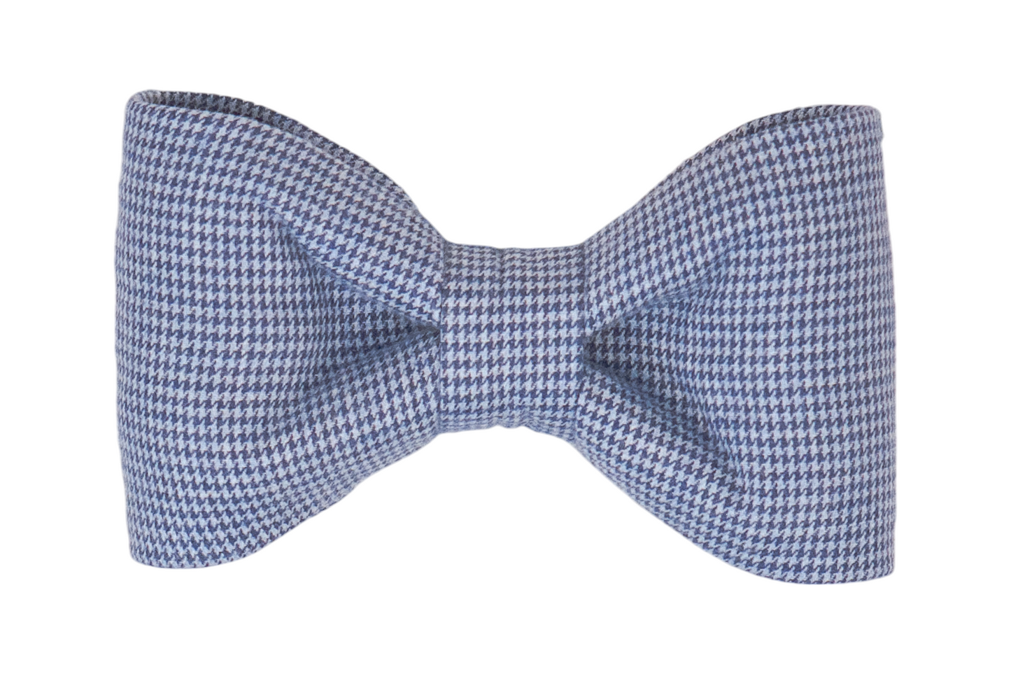 Blue Houndstooth Dog Bow Tie - Crew LaLa