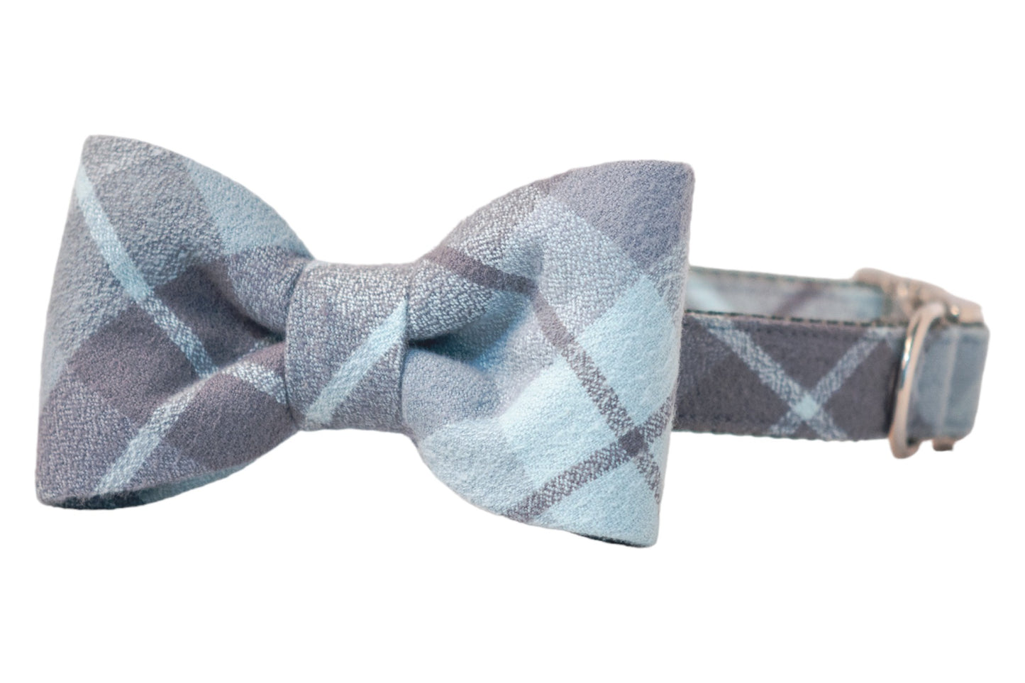 Grey's Flannel Bow Tie Dog Collar