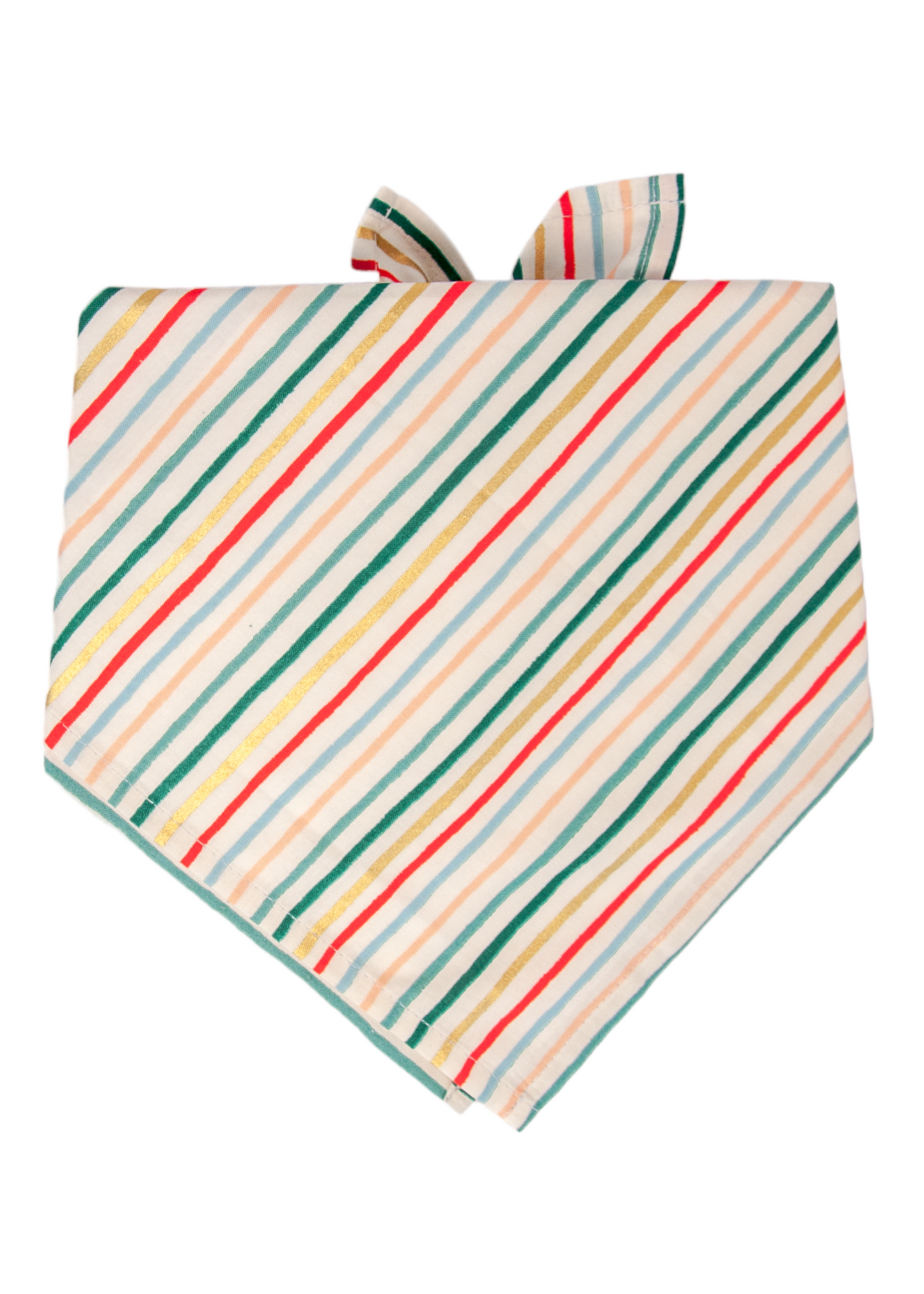 Festive Stripe Dog Bandana - Crew LaLa