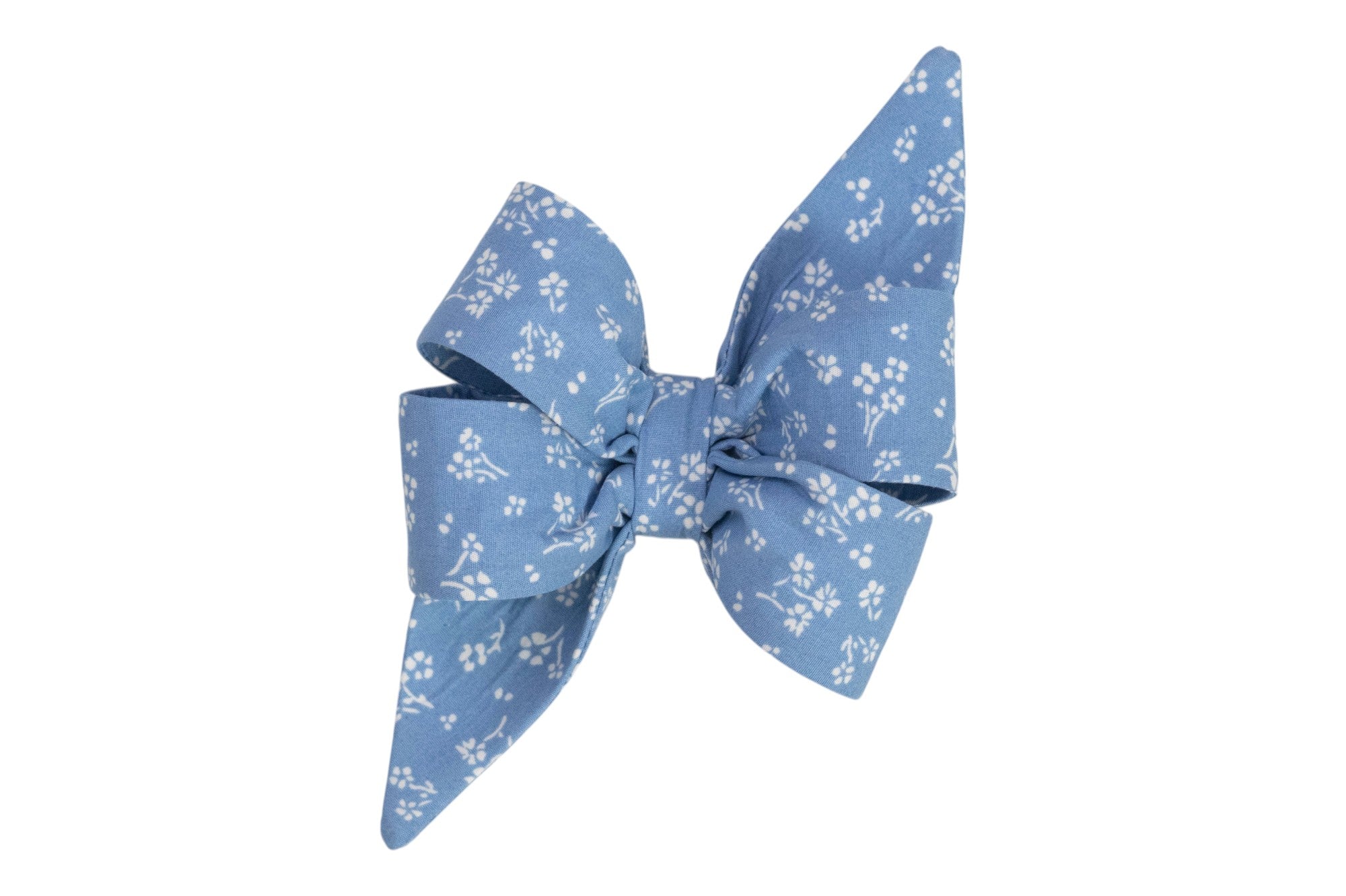 French Blue Blooms Belle Bow - Crew LaLa