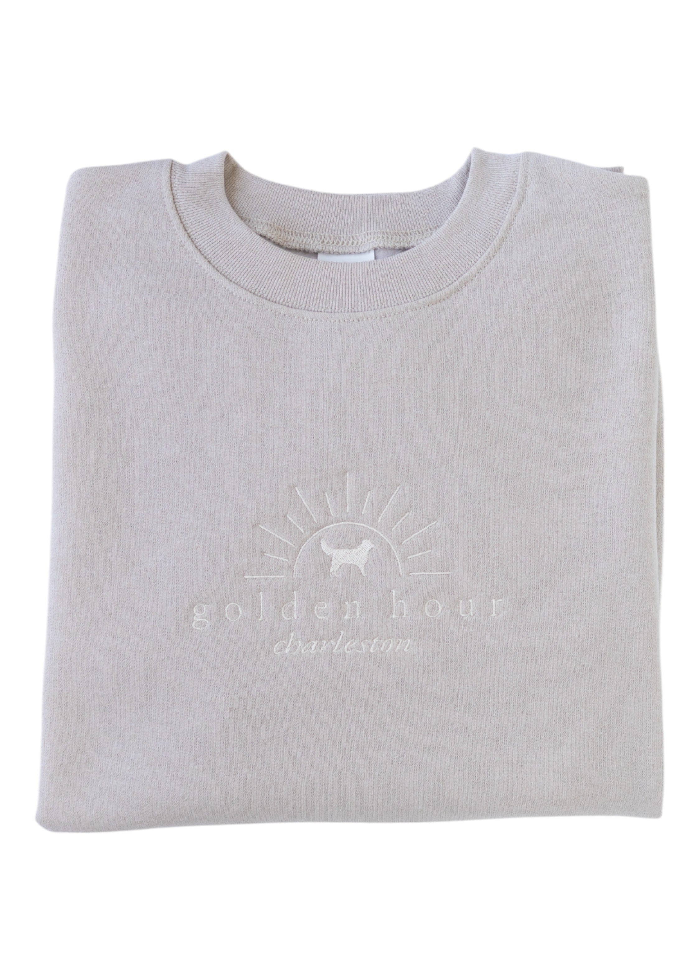 Crew LaLa + Golden Hour Sweatshirt Tan - Crew LaLa