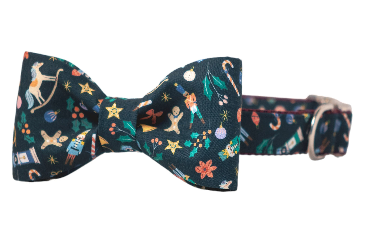 Nutcracker Toss Bow Tie Dog Collar