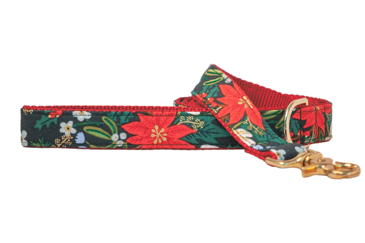 Christmas Poinsettia Leash