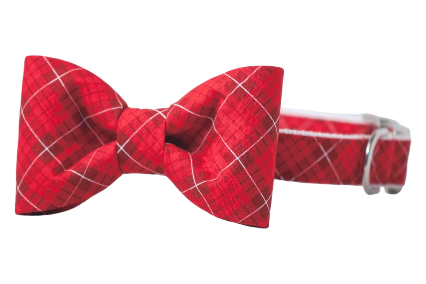 Edward's Plaid Bow Tie Dog Collar - Crew LaLa