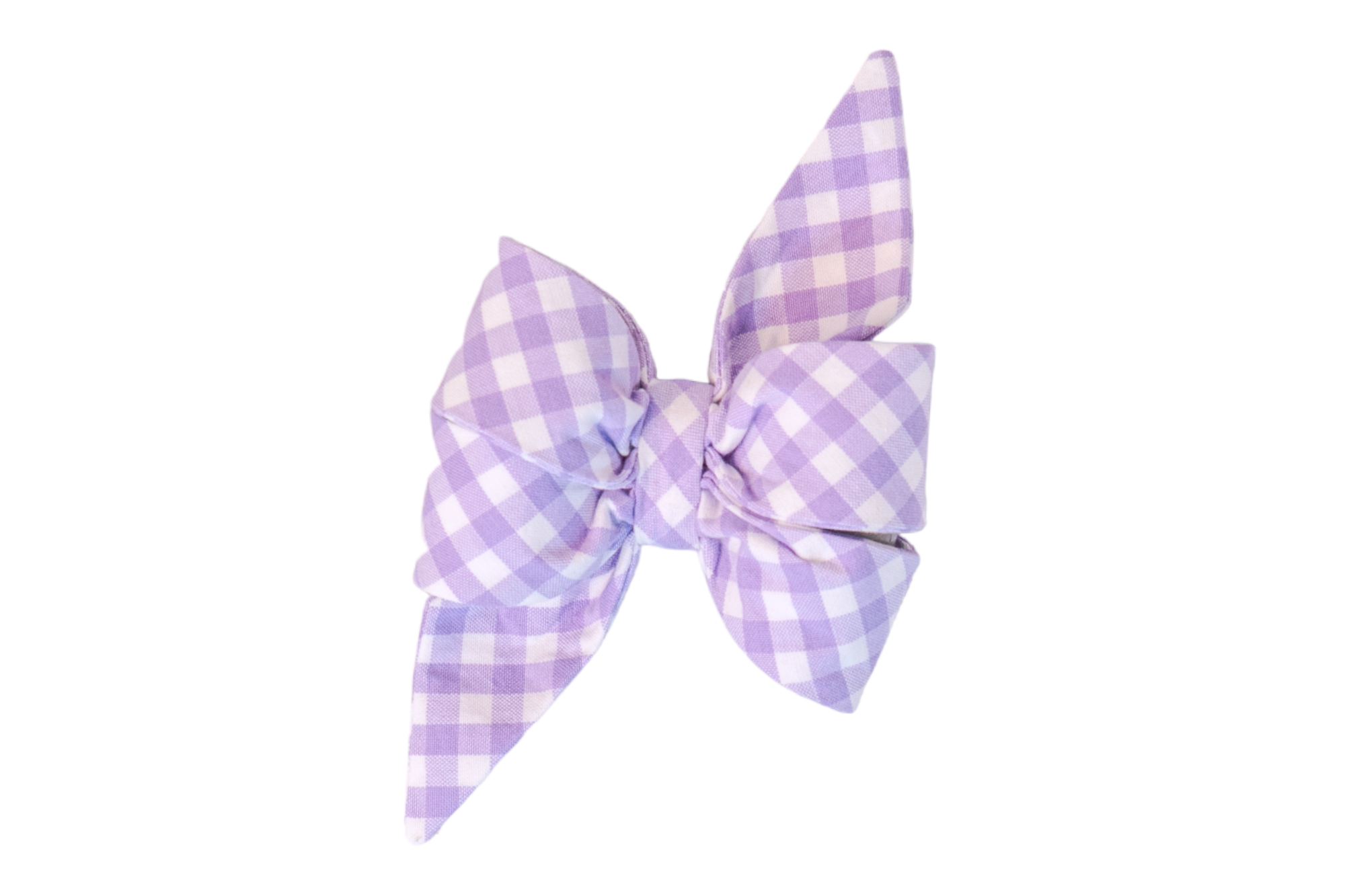 Lavender Picnic Plaid Belle Bow - Crew LaLa