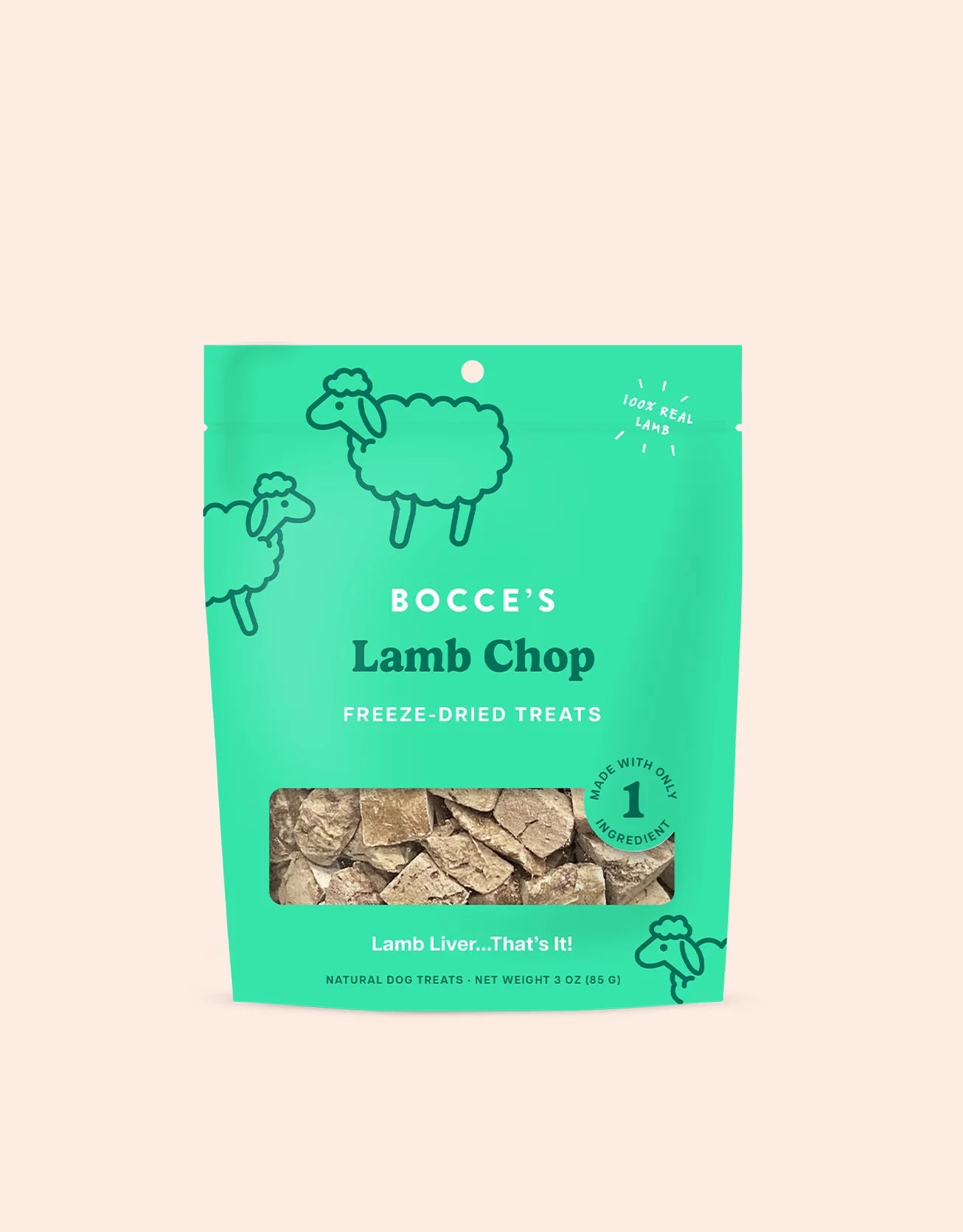 Bocce's "Lamb Chop" Freeze-Dried Dog Treats - Crew LaLa