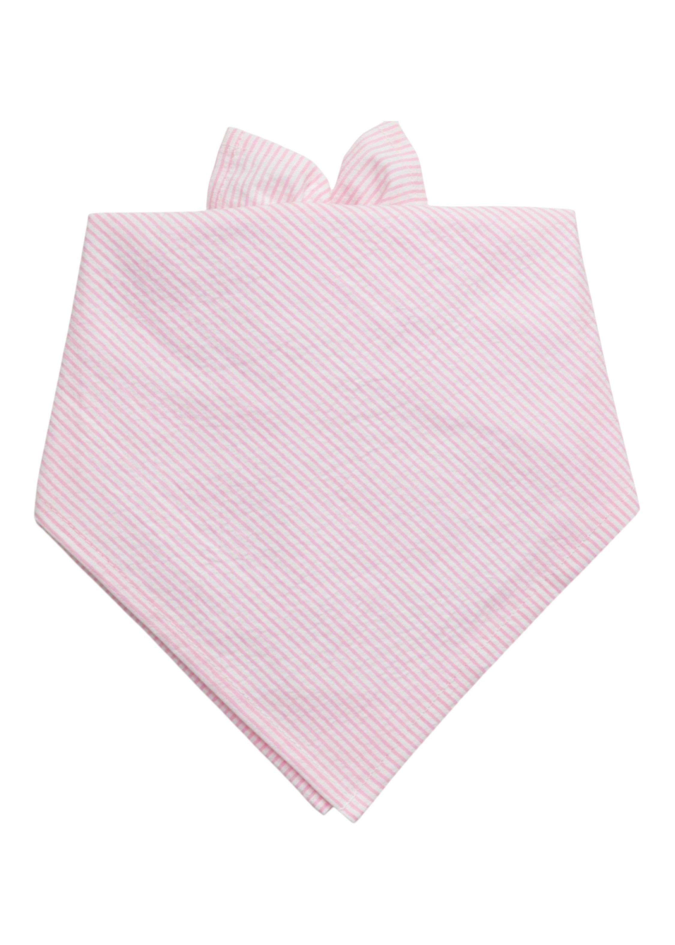 Light Pink Seersucker Dog Bandana - Crew LaLa