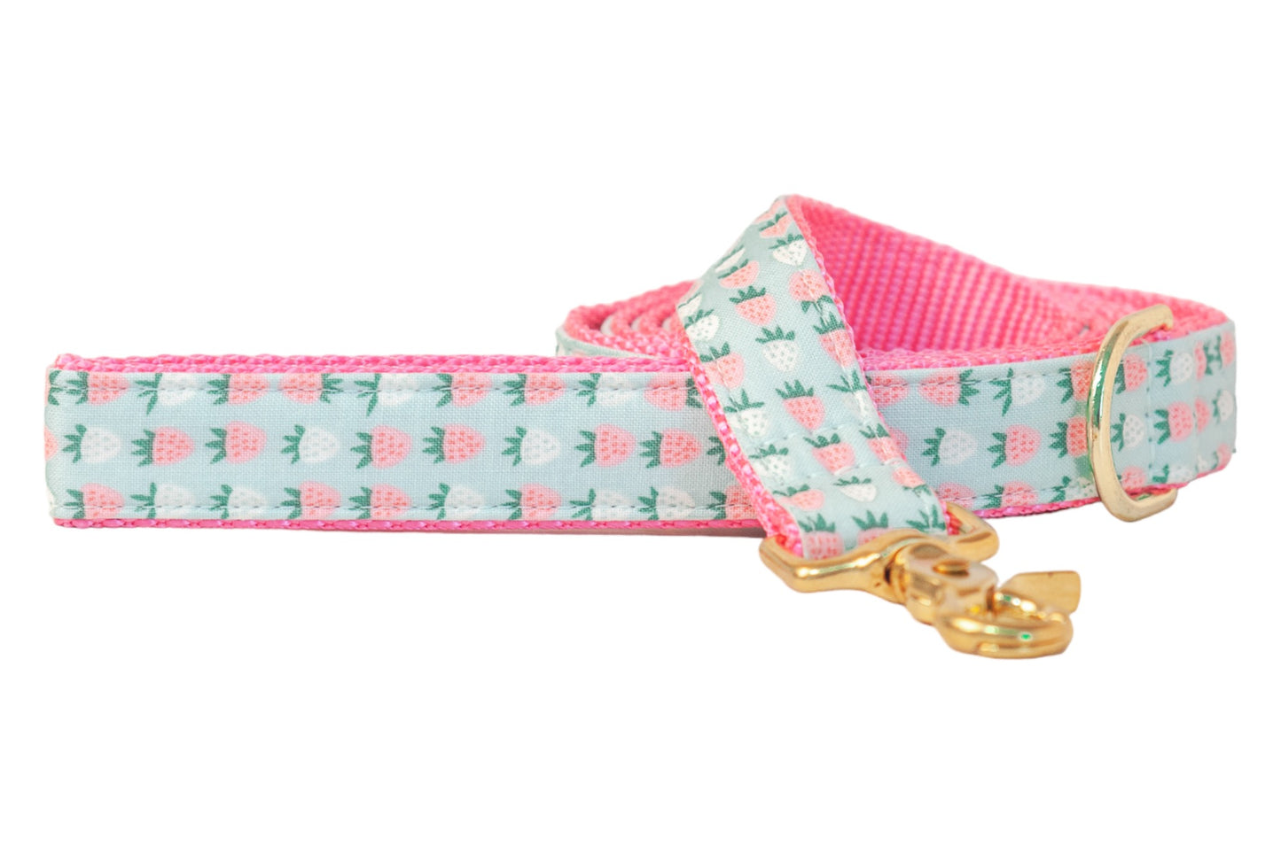 Mint Strawberries Leash - Crew LaLa