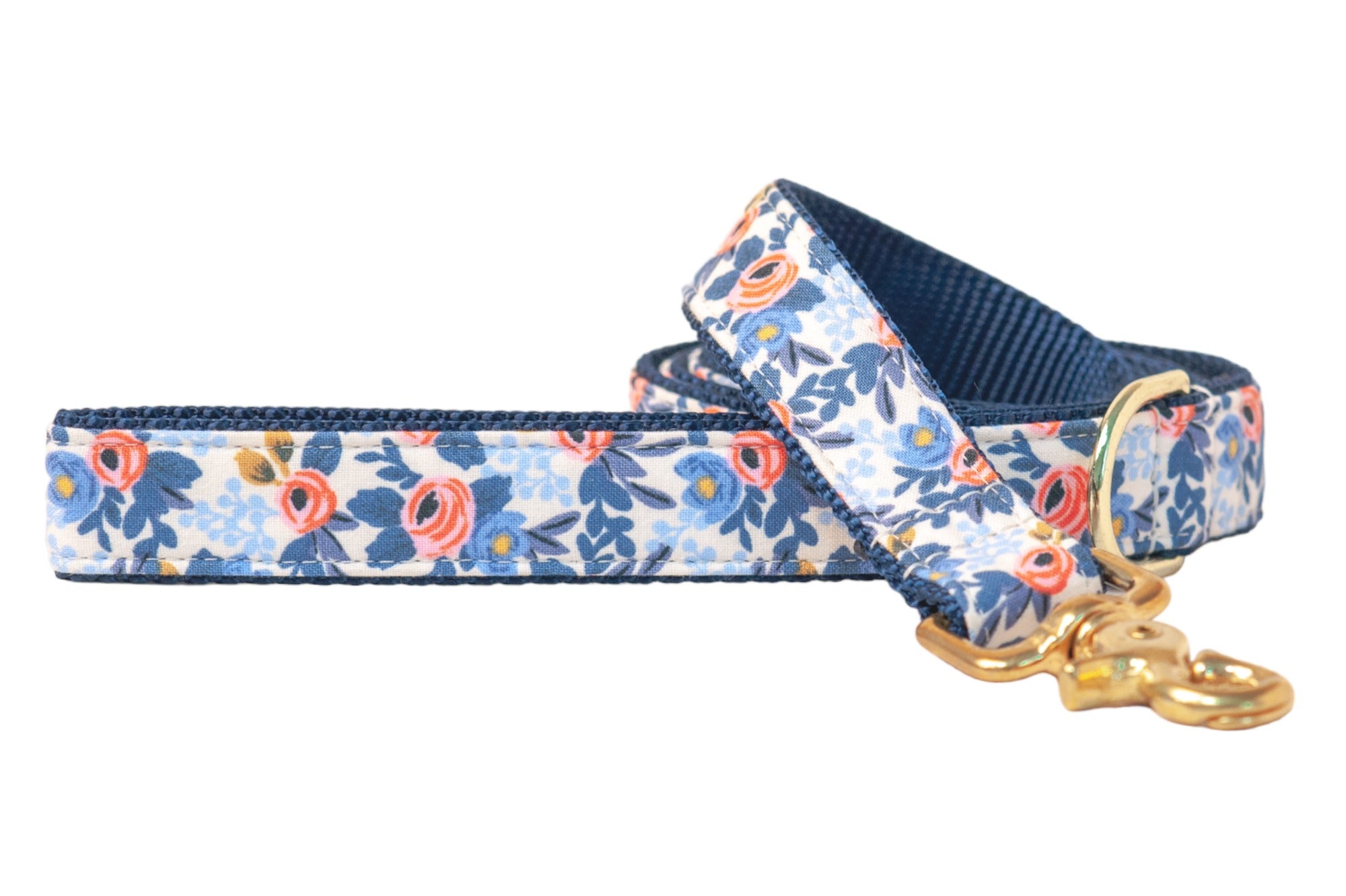 Navy Les Fleurs Matching Leash - Crew LaLa