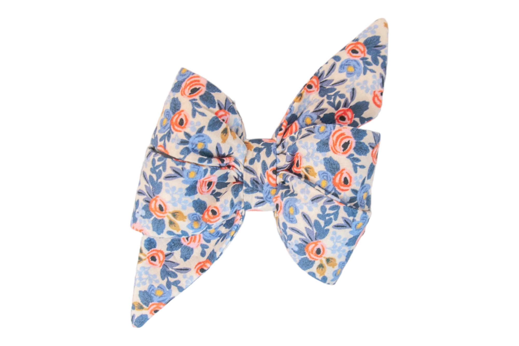 Navy Les Fleurs Belle Bow - Crew LaLa