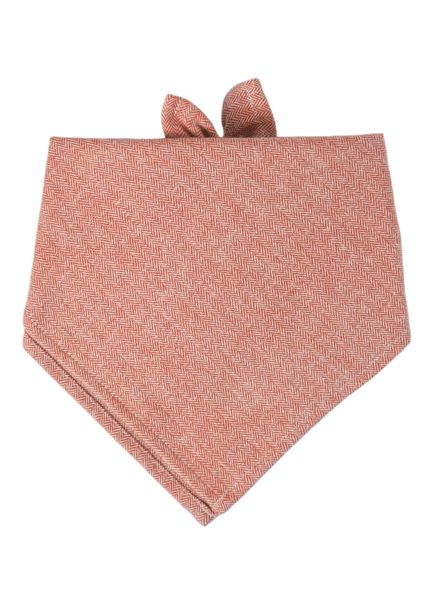 Russet Herringbone Dog Bandana - Crew LaLa