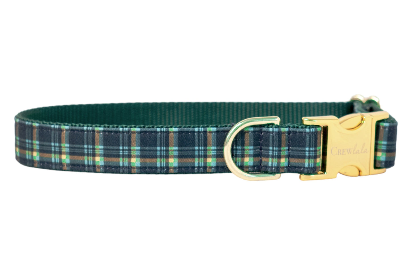 Cypress Plaid Dog Collar - Crew LaLa