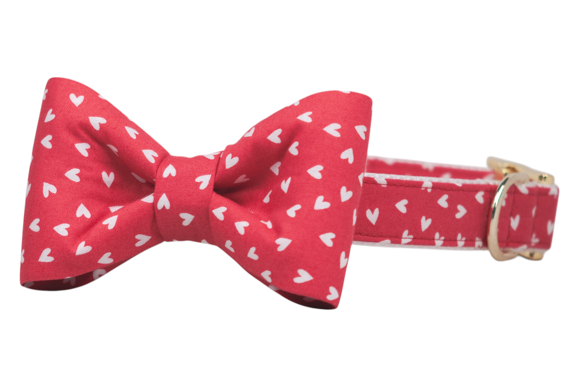 Hearts A Flutter Bow Tie Dog Collar - Crew LaLa